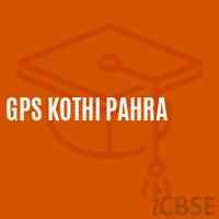 Gps Kothi Pahra Primary School Logo
