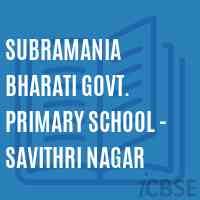 Subramania Bharati Govt. Primary School - Savithri Nagar Logo