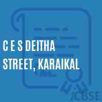 C E S Deitha Street, Karaikal Secondary School Logo