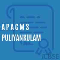 A P A C M S Puliyankulam Middle School Logo