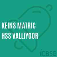 Keins Matric Hss Valliyoor Senior Secondary School Logo