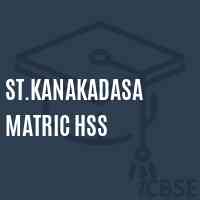 St.Kanakadasa Matric Hss Senior Secondary School Logo