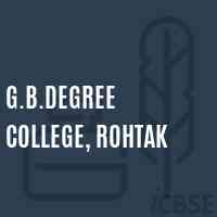 G.B.Degree College, Rohtak Logo