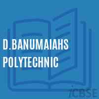 D.Banumaiahs Polytechnic College Logo