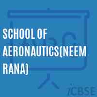 School of Aeronautics(Neemrana) Logo