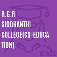 R.G.R Siddhanthi College(Co-Education) Logo