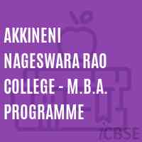 Akkineni Nageswara Rao College - M.B.A. Programme Logo
