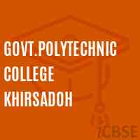 Govt.Polytechnic College Khirsadoh Logo