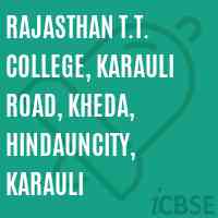 Rajasthan T.T. College, Karauli Road, Kheda, Hindauncity, Karauli Logo