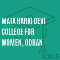 Mata Harki Devi College for Women, Odhan Logo