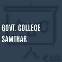 Govt. College Samthar Logo