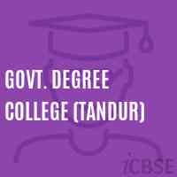 Govt. Degree College (Tandur) Logo