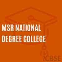 MSR National Degree College Logo