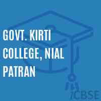 Govt. Kirti College, Nial Patran Logo