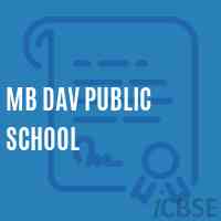 Mb Dav Public School Logo