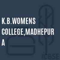 K.B.Womens College,Madhepura Logo