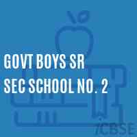 Govt Boys Sr Sec School No. 2 Logo