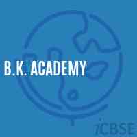 B.K. Academy School Logo