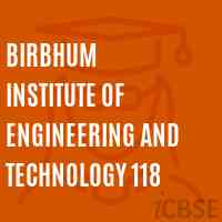 Birbhum Institute of Engineering and Technology 118 Logo