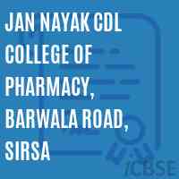 Jan Nayak CDL College of Pharmacy, Barwala Road, Sirsa Logo