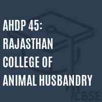 AHDP 45: Rajasthan College of Animal Husbandry, Sikar - Admissions, Fees,  Reviews and Address 2023