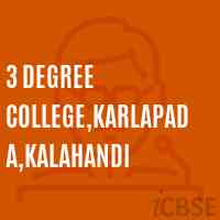 3 Degree College,Karlapada,Kalahandi Logo