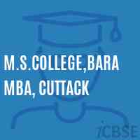 M.S.College,Baramba, Cuttack Logo