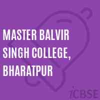 Master Balvir SIngh College, Bharatpur Logo