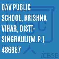 DAV PUBLIC SCHOOL, KRISHNA VIHAR, Distt- Singrauli(M.P.) 486887 Logo