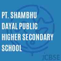 Pt. Shambhu Dayal Public Higher Secondary School Logo