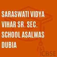 Saraswati Vidya Vihar Sr. Sec. School Asalwas Dubia Logo