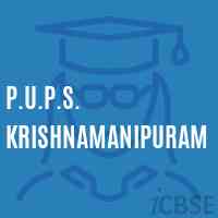 P.U.P.S. Krishnamanipuram Primary School Logo