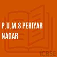 P.U.M.S Periyar Nagar Middle School Logo
