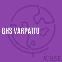Ghs Varpattu Secondary School Logo