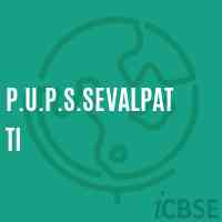 P.U.P.S.Sevalpatti Primary School Logo
