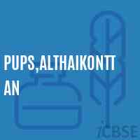 Pups,Althaikonttan Primary School Logo