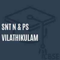 Snt N & Ps Vilathikulam Primary School Logo