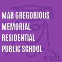 Mar Gregorious Memorial Residential Public School Logo