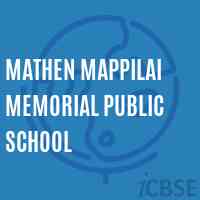 Mathen Mappilai Memorial Public School Logo