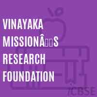 Vinayaka Missionâs Research Foundation University Logo