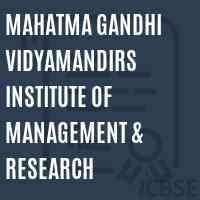 Mahatma Gandhi Vidyamandirs Institute of Management & Research Logo