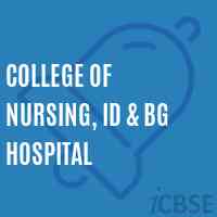 College of Nursing, ID & BG Hospital Logo