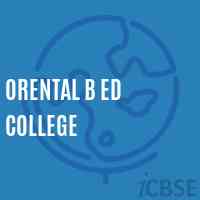 Orental B Ed College Logo