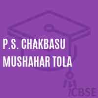 P.S. Chakbasu Mushahar Tola Primary School Logo