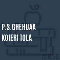 P.S.Ghehuaa Koieri Tola Primary School Logo