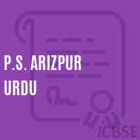 P.S. Arizpur Urdu Primary School Logo