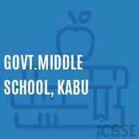 Govt.Middle School, Kabu Logo