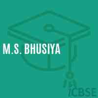 M.S. Bhusiya Middle School Logo