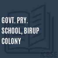 Govt. Pry. School, Birup Colony Logo