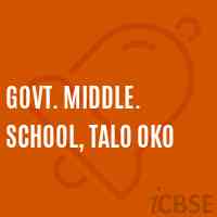 Govt. Middle. School, Talo Oko Logo
